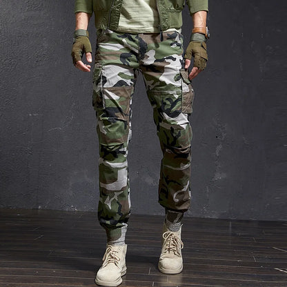 Slim Camouflage Cargo Pants