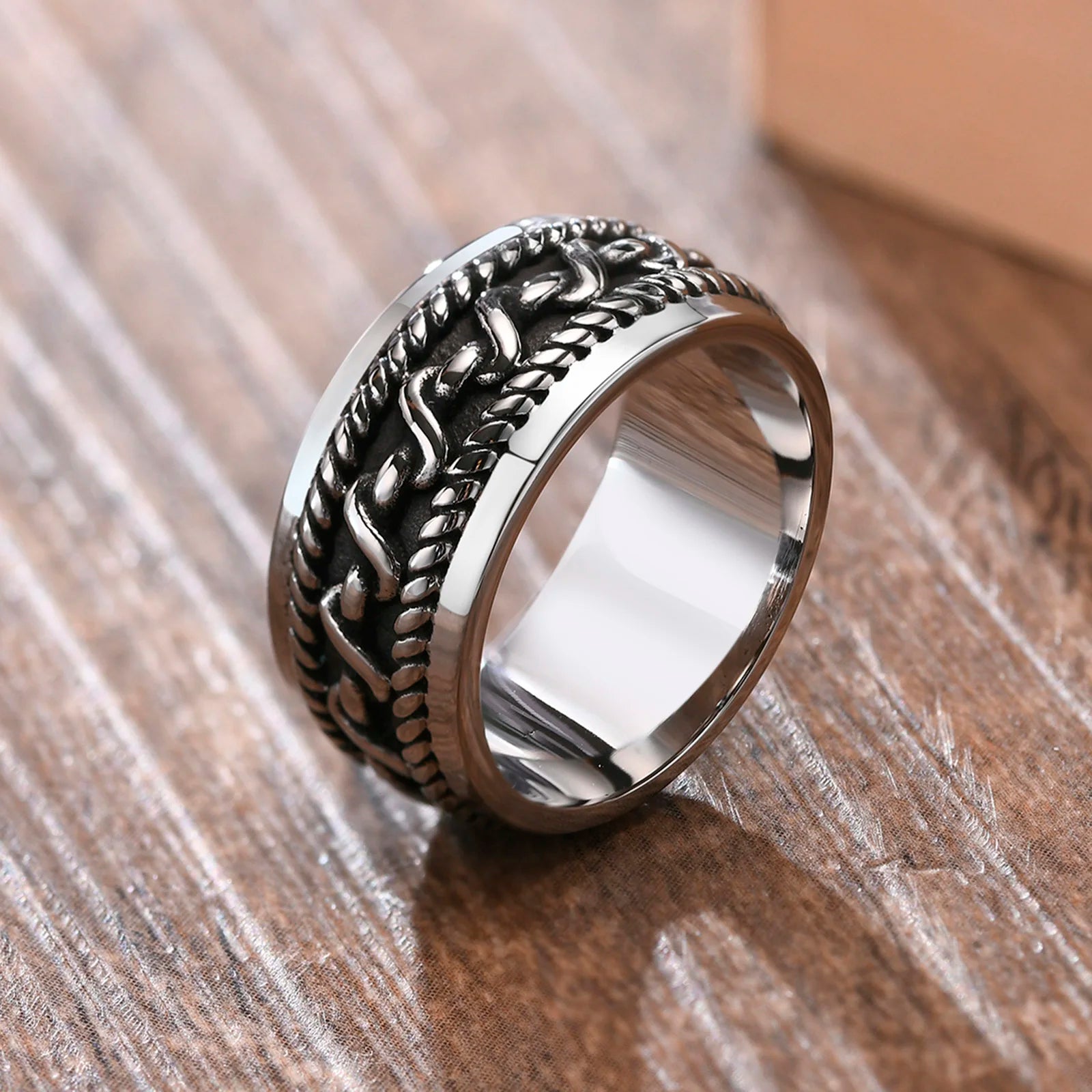 Mprainbow Twisted Rope Ring