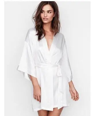 Women’s Satin Nightgown Robe