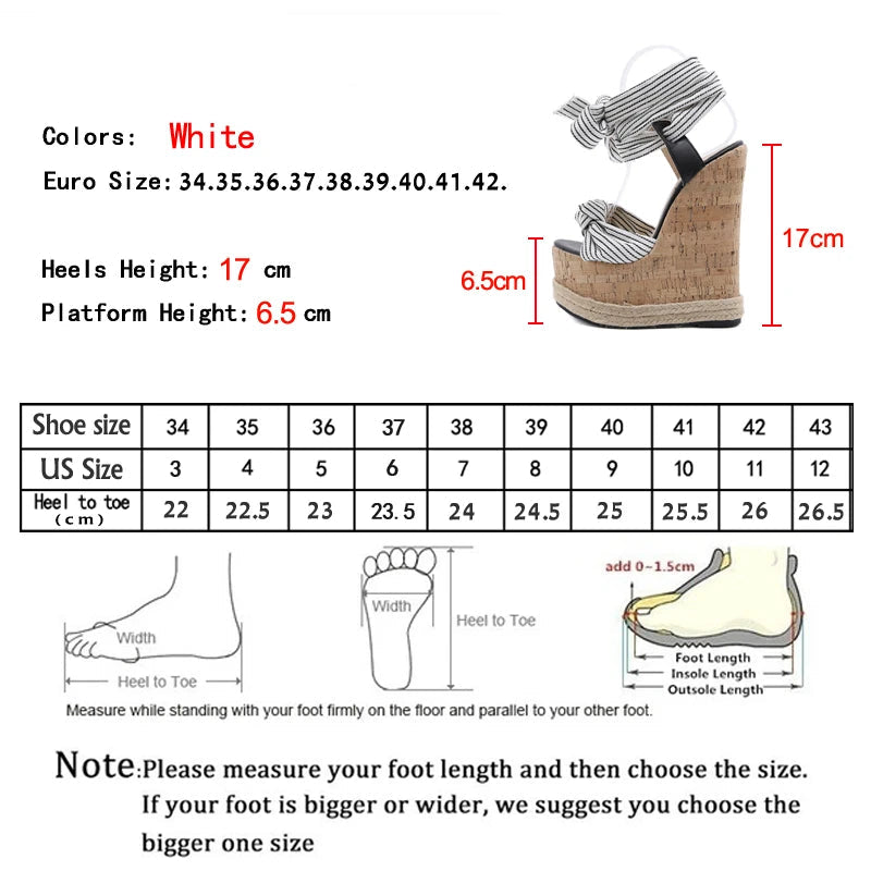 Women High Heel Wedge Sandals