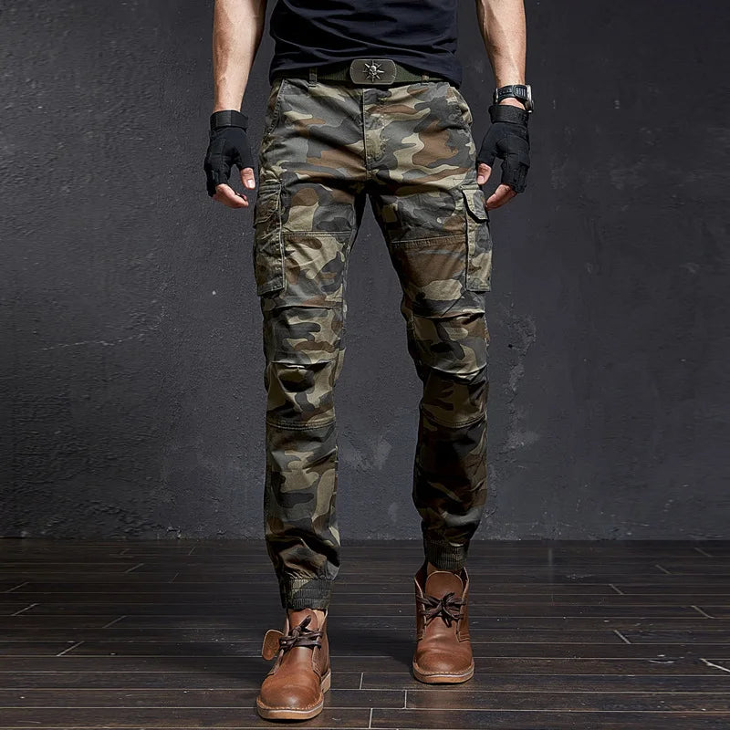 Slim Camouflage Cargo Pants
