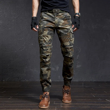 Slim Camouflage Cargo Pants