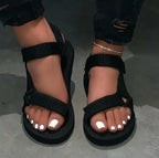 Women Canvas Cover Heel Sandals