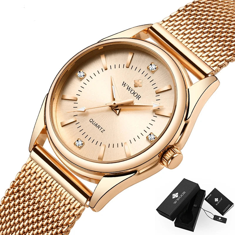 Gold Chronograph Watch