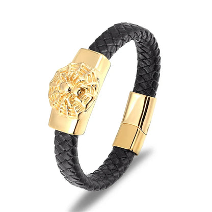 Punk Ride Leather Bracelet