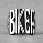 Motorcycle Biker Letter Ring