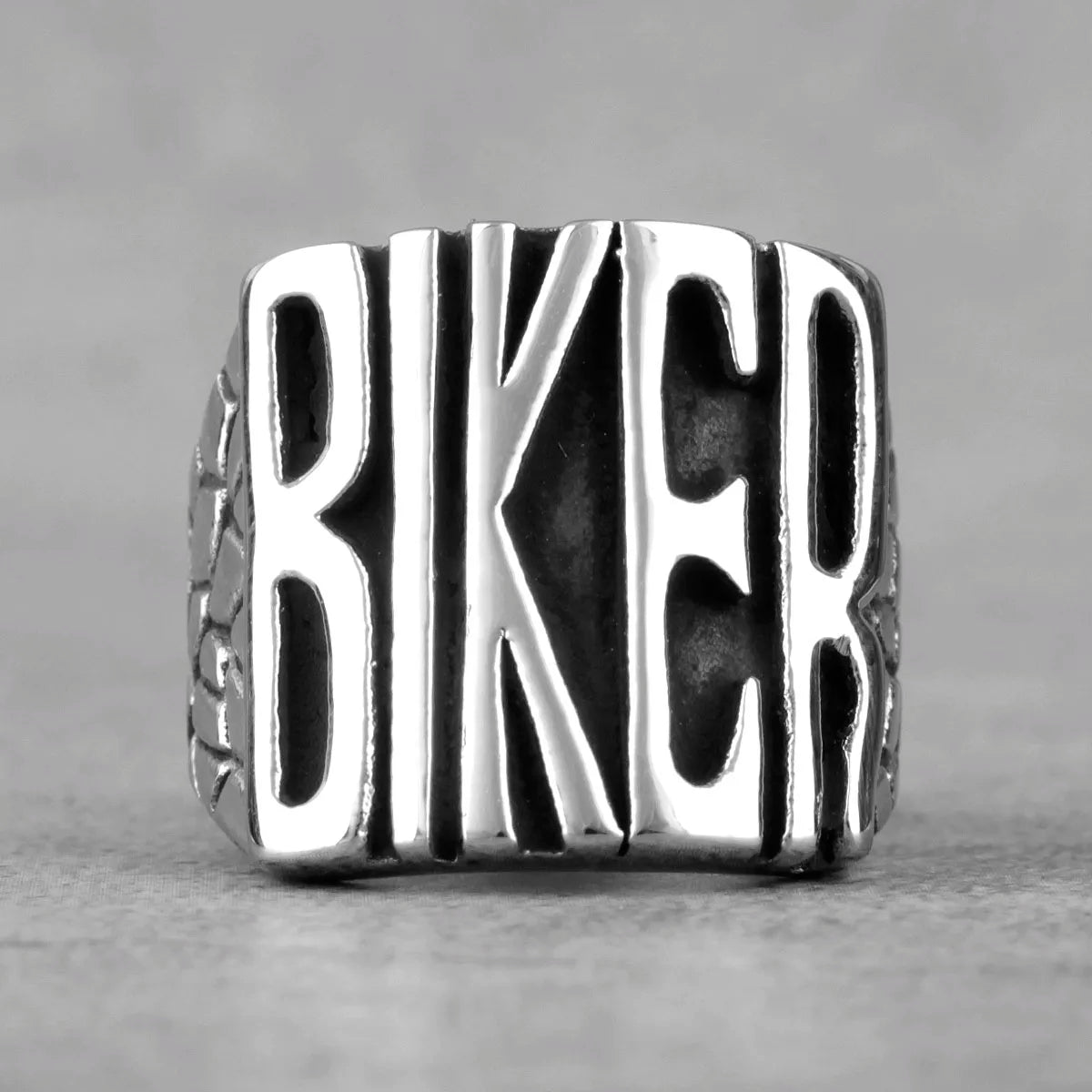 Motorcycle Biker Letter Ring