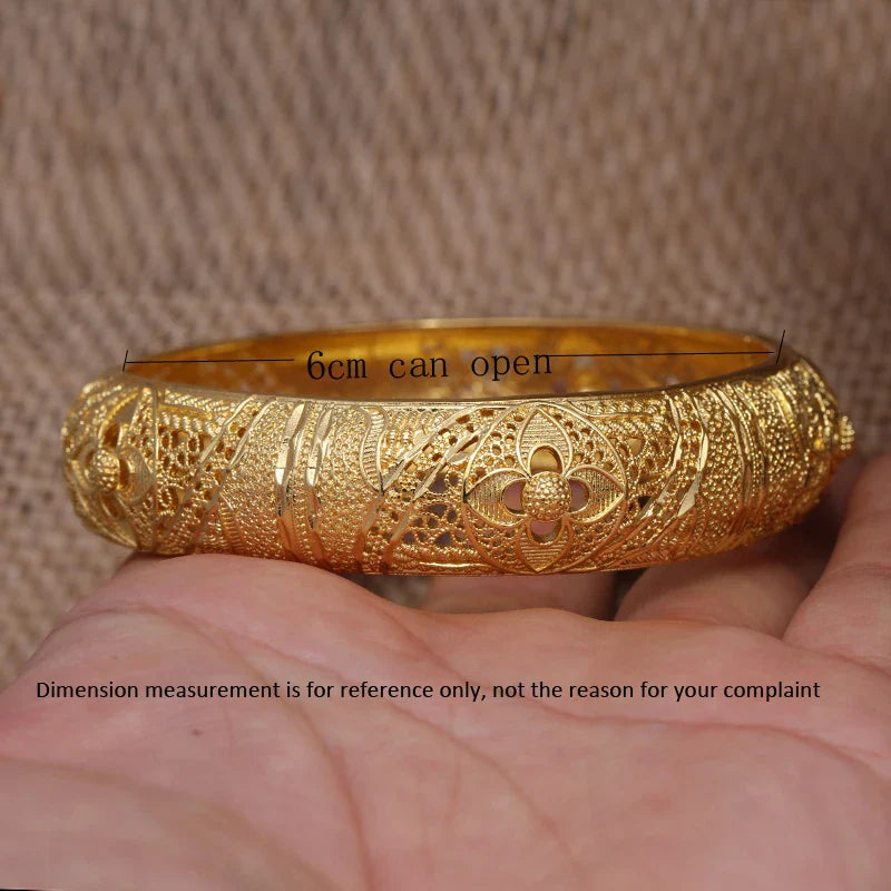 Gold Plated Bridal Bangle Bracelet