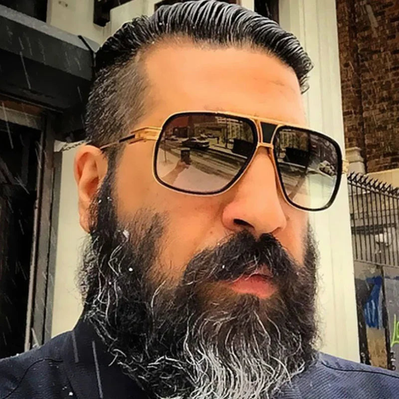 Retro metal sunglasses