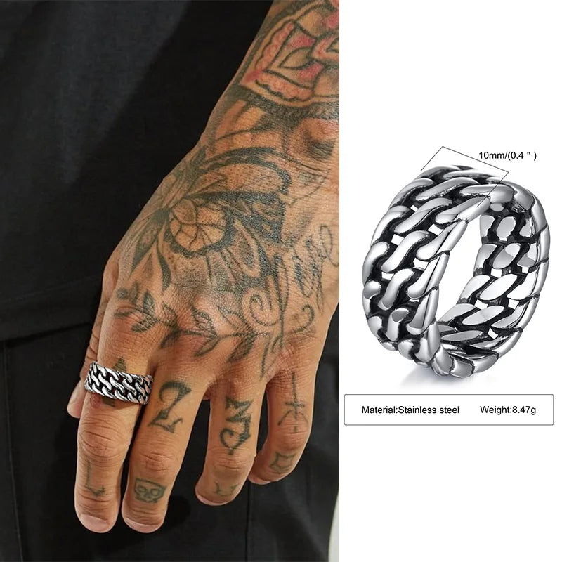 Mprainbow Twisted Rope Ring