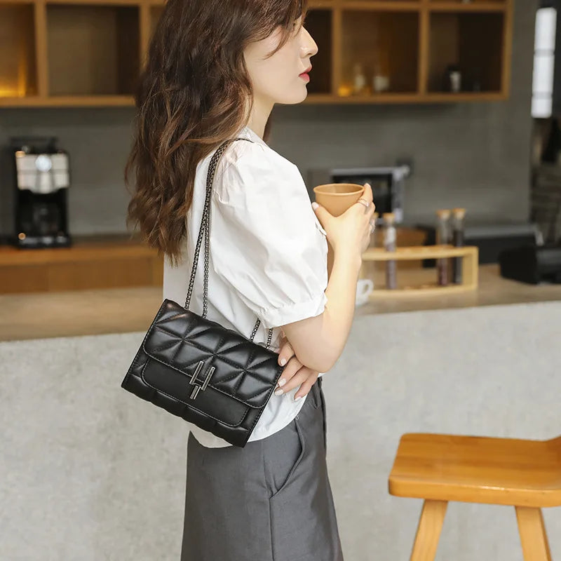 Luxury Leather Chain Bag