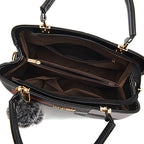 Plaid PU Leather Crossbody Handbag