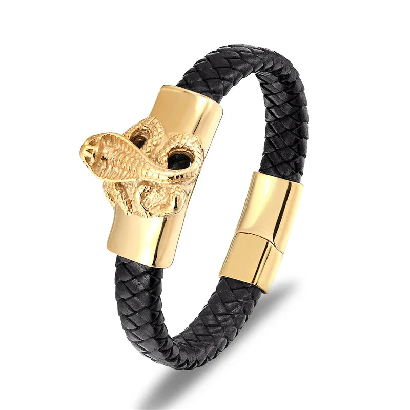 Punk Ride Leather Bracelet