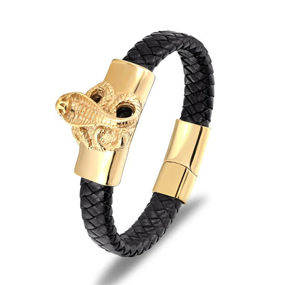 Punk Ride Leather Bracelet