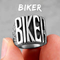 Motorcycle Biker Letter Ring