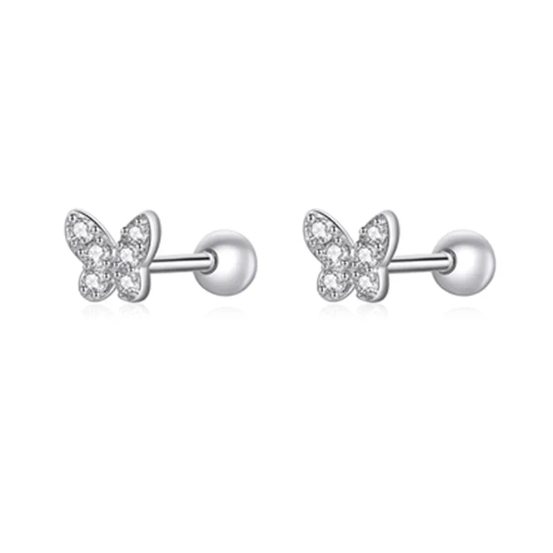 Butterfly Star Stud Earrings