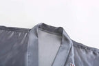 Silk Short Satin Bathrobe