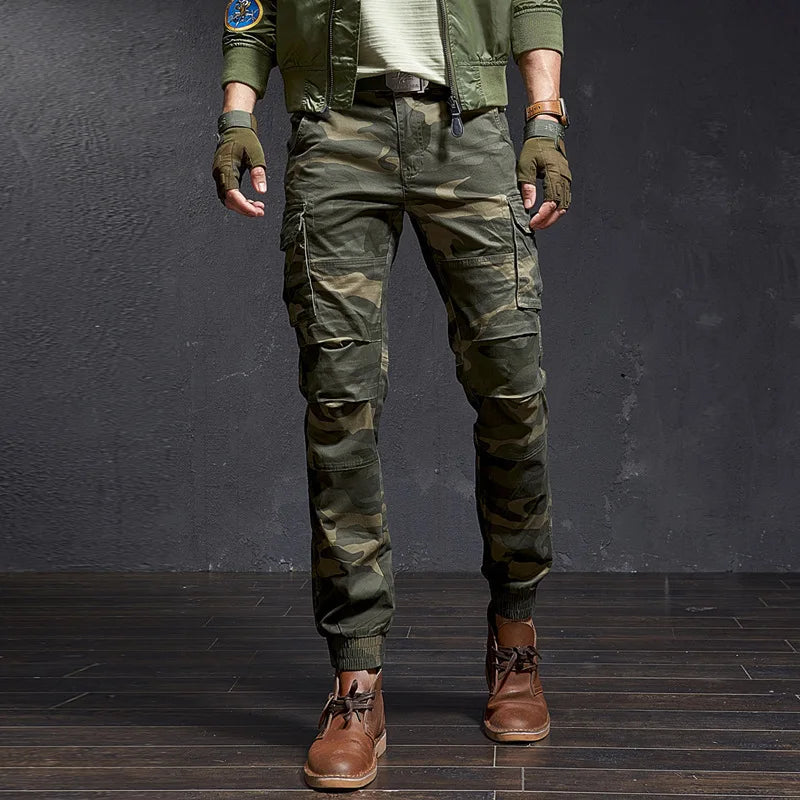 Slim Camouflage Cargo Pants