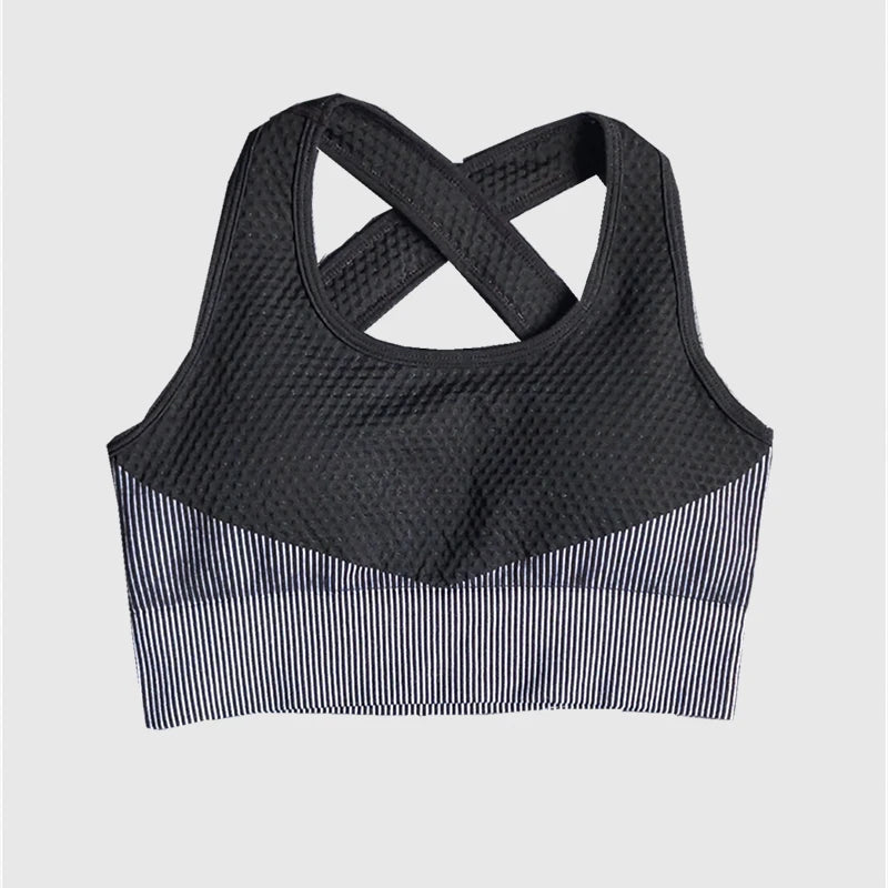 Polyester Patchwork Long Sleeve Two-Piece Yoga Set