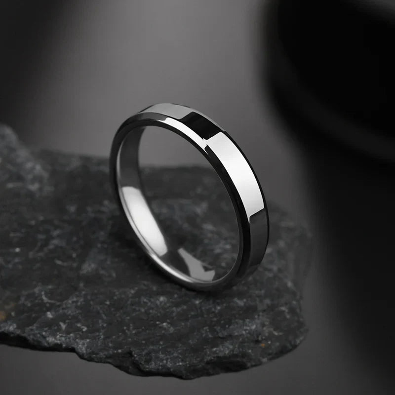 Stylish Black Band Rings