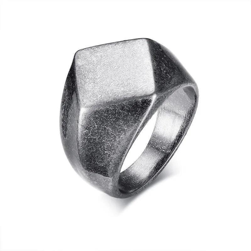 Mprainbow Square Signet Ring