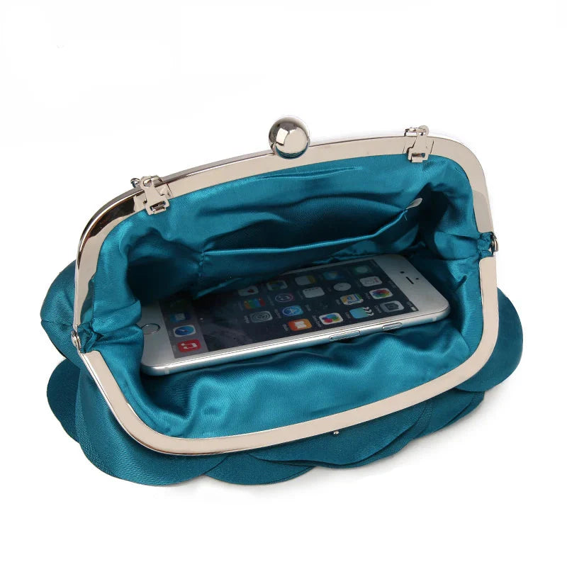 Floral Evening Clutch Bag