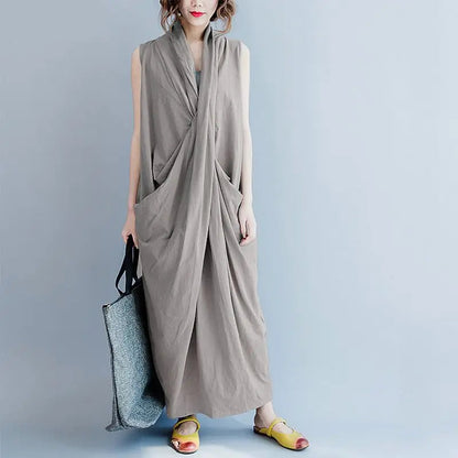 Oversize Asymmetrical Maxi Dress