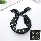 Animal Print Satin Square Scarf