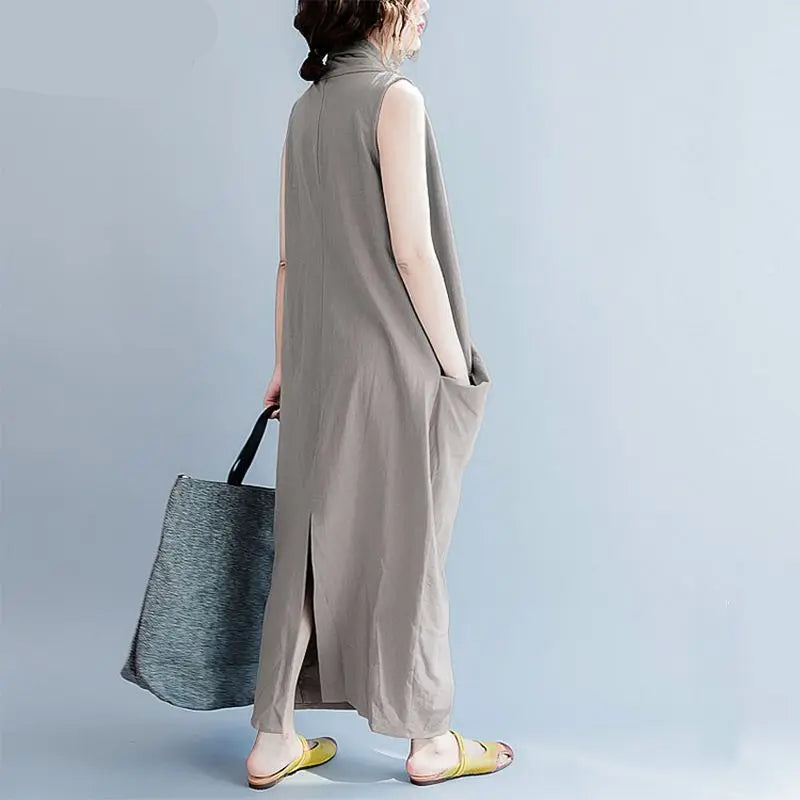 Oversize Asymmetrical Maxi Dress