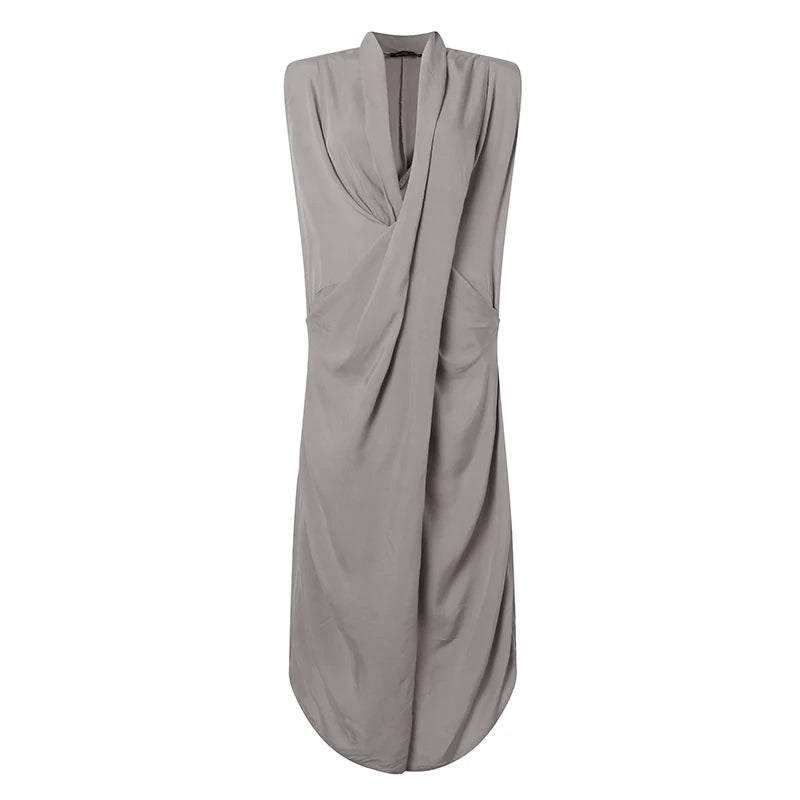 Oversize Asymmetrical Maxi Dress