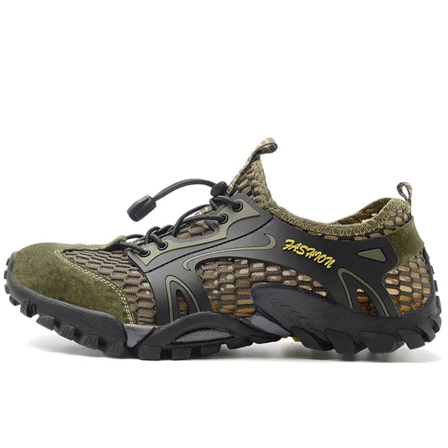 Patchwork Mesh Men Sneakers