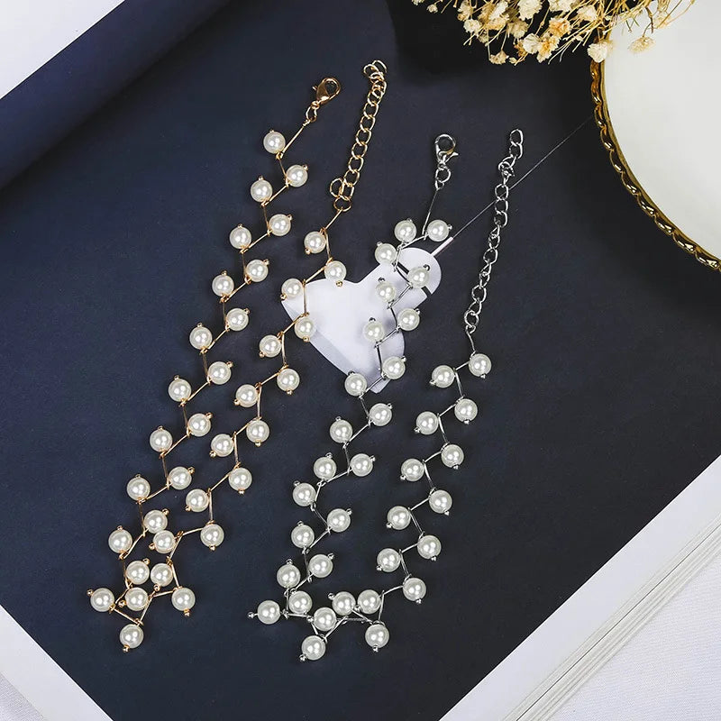 Korean Pearl Clavicle Necklace