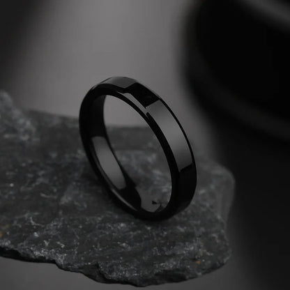 Stylish Black Band Rings