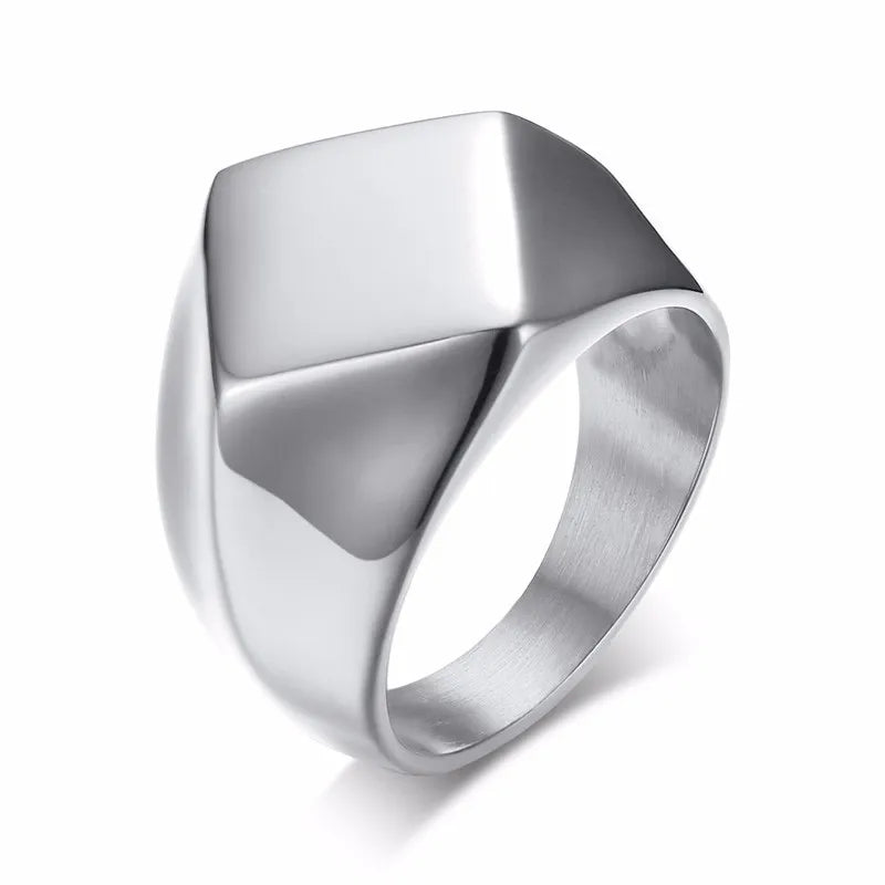 Mprainbow Square Signet Ring