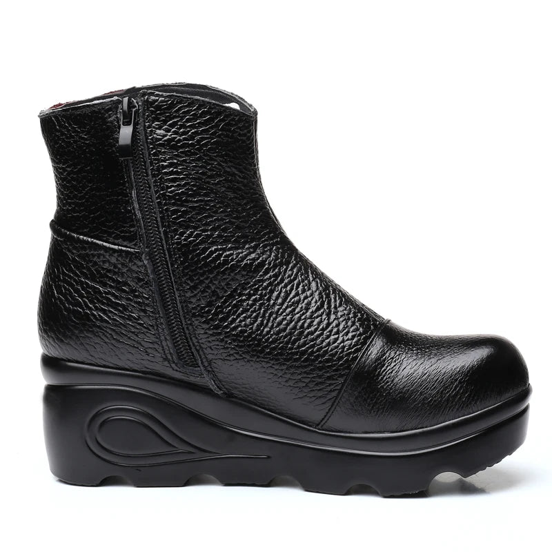 Embroidered Ankle Boots