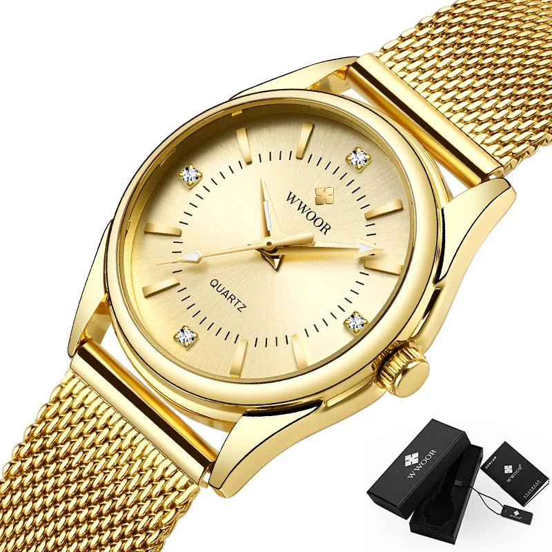 Gold Chronograph Watch