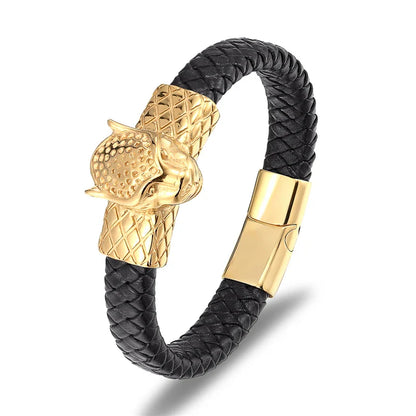 Punk Ride Leather Bracelet