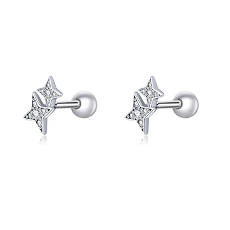 Butterfly Star Stud Earrings