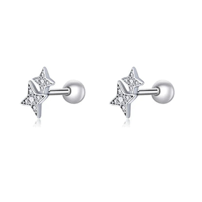 Butterfly Star Stud Earrings