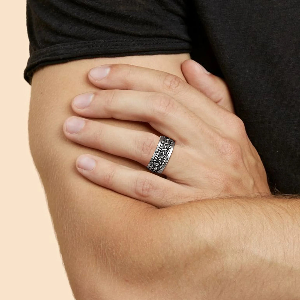 Mprainbow Twisted Rope Ring