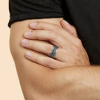 Mprainbow Twisted Rope Ring