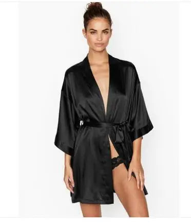 Women’s Satin Nightgown Robe