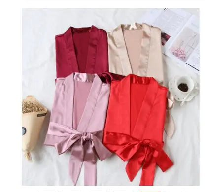 Women’s Satin Nightgown Robe