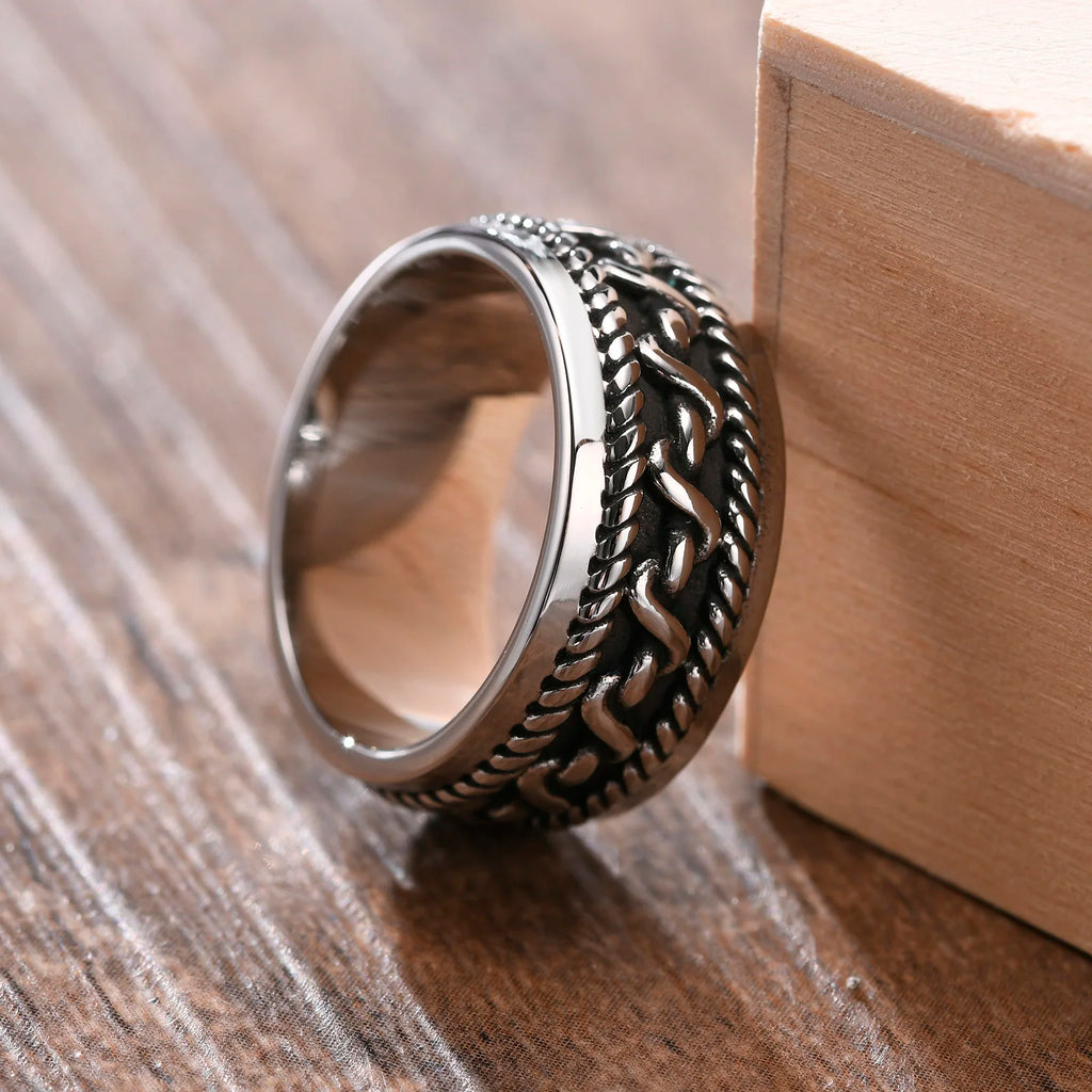 Mprainbow Twisted Rope Ring