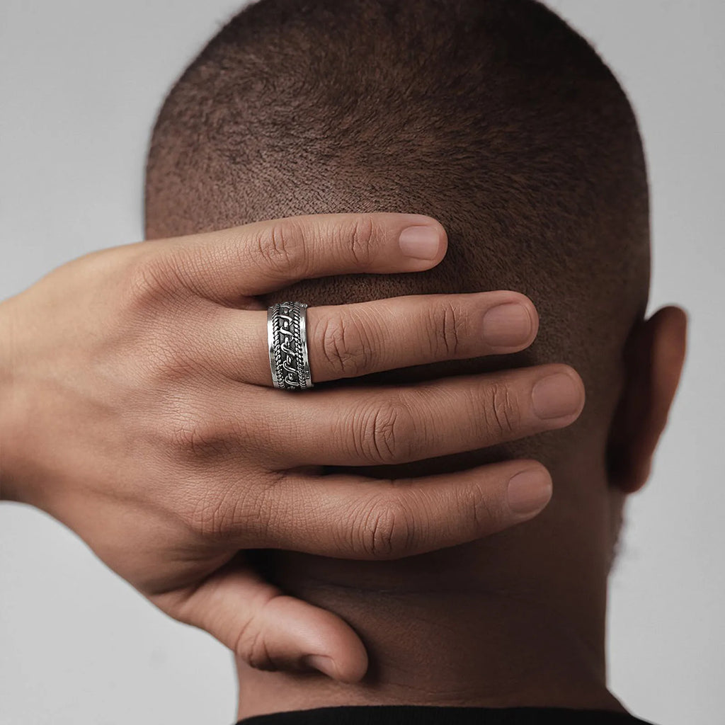 Mprainbow Twisted Rope Ring