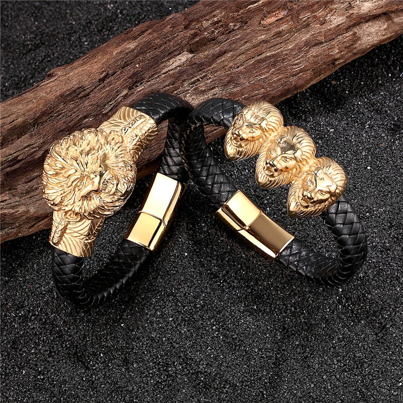 Punk Ride Leather Bracelet