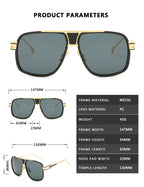 Retro metal sunglasses