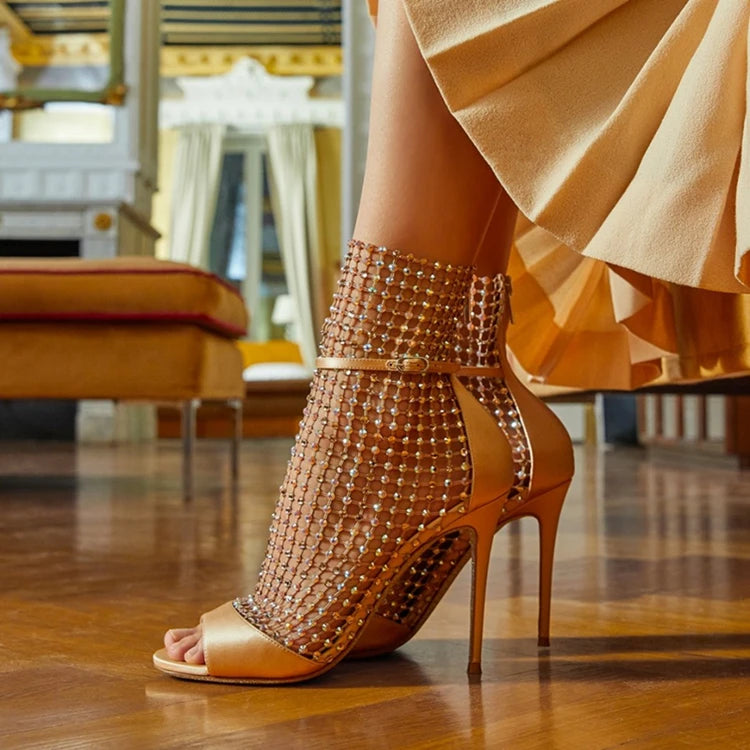 Mesh Gladiator Pumps
