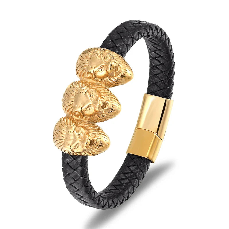 Punk Ride Leather Bracelet