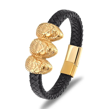 Punk Ride Leather Bracelet